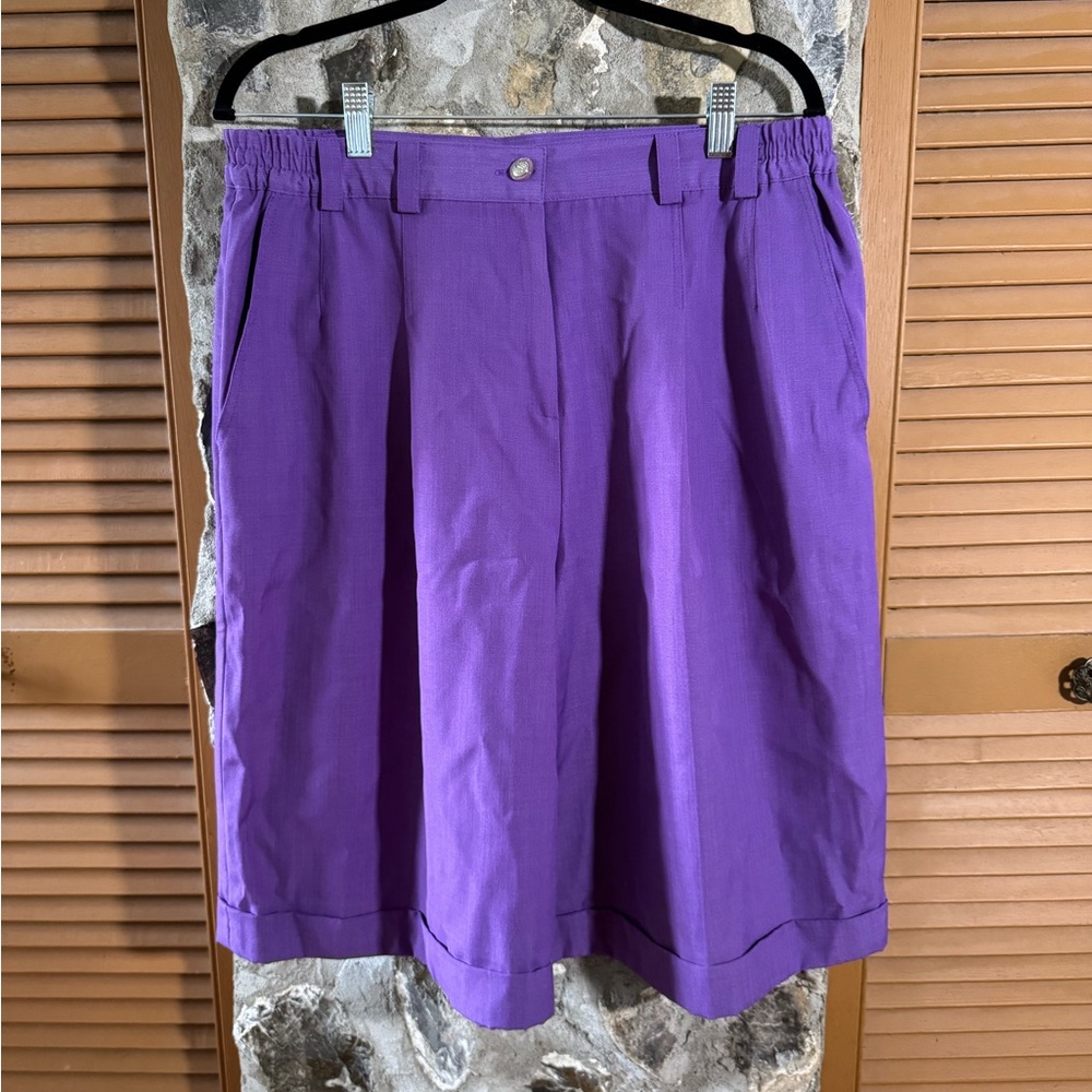 Vintage Purple Bermuda Shorts